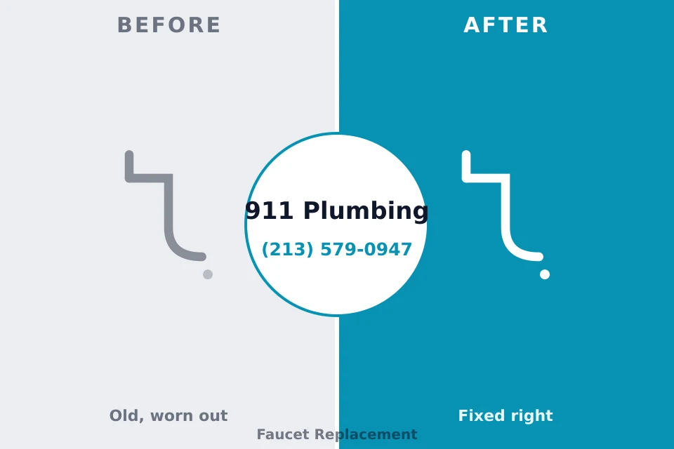 Before and after: plumbing company Forest Hills, MI